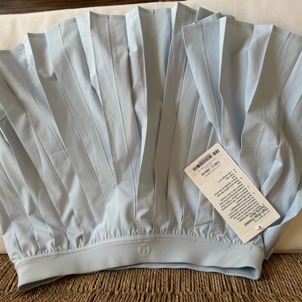 lululemon athletica Light Blue Pleated Mini Skirt - Picture 2 of 4